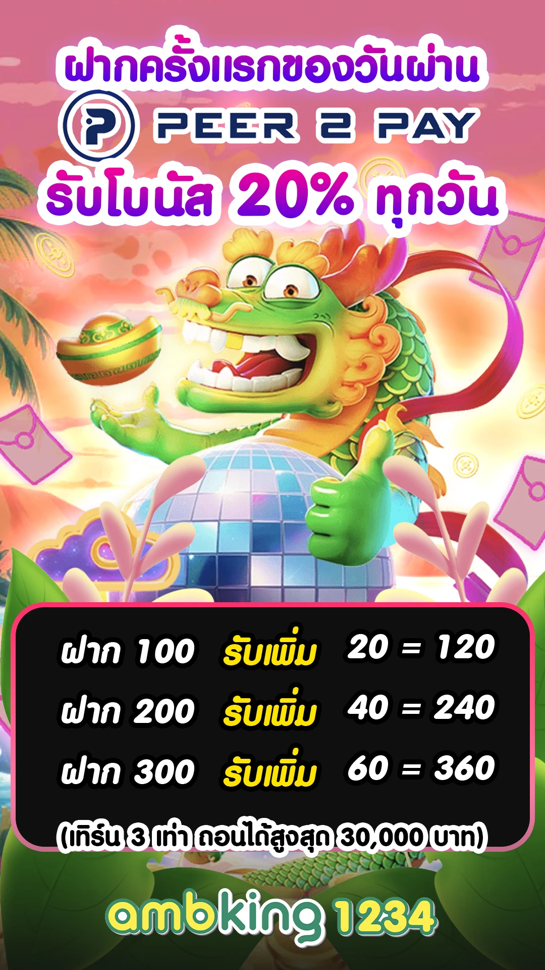 เว็บตรงไม่มีขั้นต่ำ - แบนเนอร์โปรโมชั่น