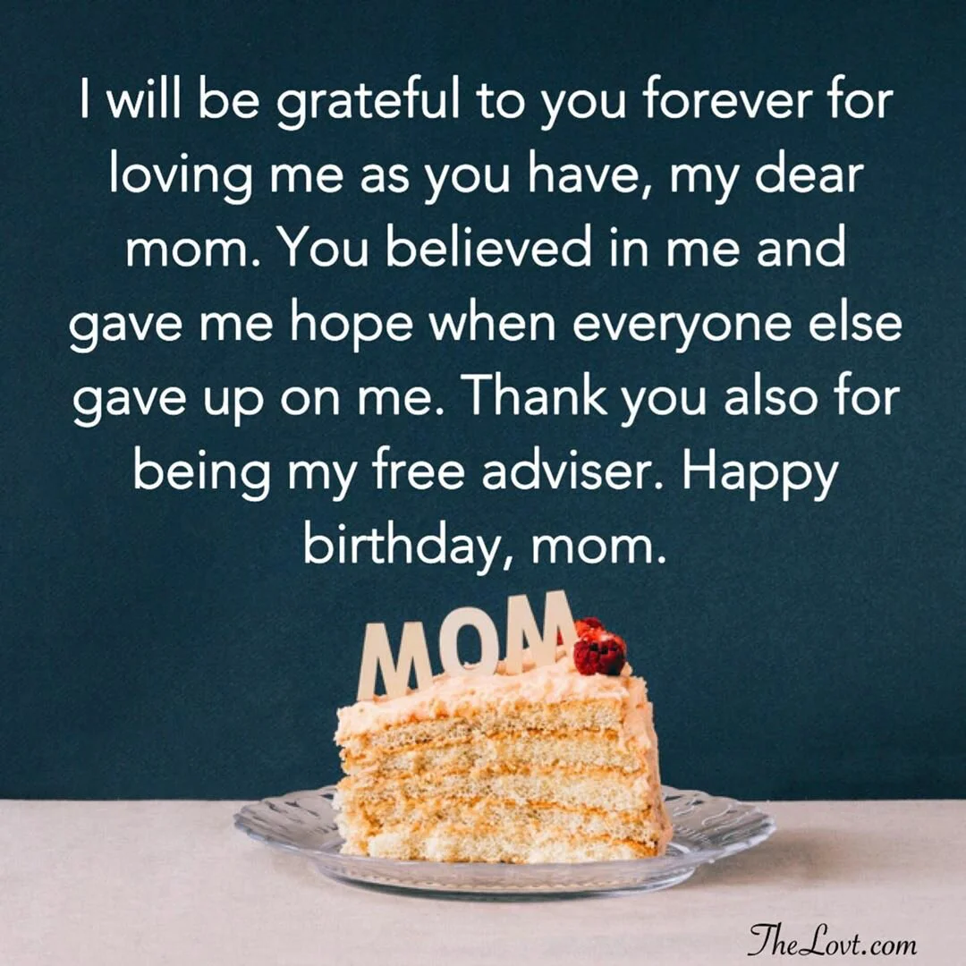 Sincere Birthday Wishes For Mom
