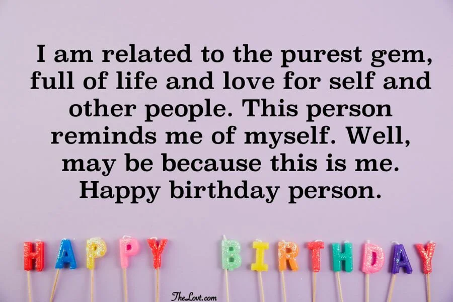 Funny Birthday wishes to myself